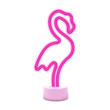 Forever Light Neon Dekorasjon med Fot LED - Rosa Lys med Flamingo