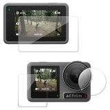 TELESIN DJI Osmo Action 3 / 4 Skjermbeskytter i Herdet Glass - Gjennomsiktig