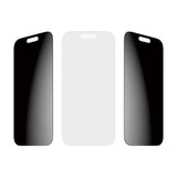 SAFE by PanzerGlass iPhone 17 / 16 Pro Ultra-Wide Fit Skjermbeskyttelsesglass - Privacy Funksjon - Gjennomsiktig