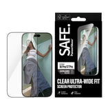 iPhone 18 Pro / 17 Pro SAFE by PanzerGlass Ultra-Wide Fit Skjermbeskyttelsesglass med EasyAligner - Gjennomsiktig