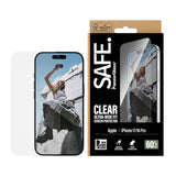 SAFE by PanzerGlass iPhone 17 / 16 Pro Ultra-Wide Fit Skjermbeskyttelsesglass - Gjennomsiktig