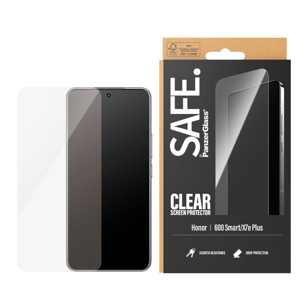 Honor 600 Smart SAFE. by PanzerGlass - Herdet Beskyttelsesglass - Gjennomsiktig