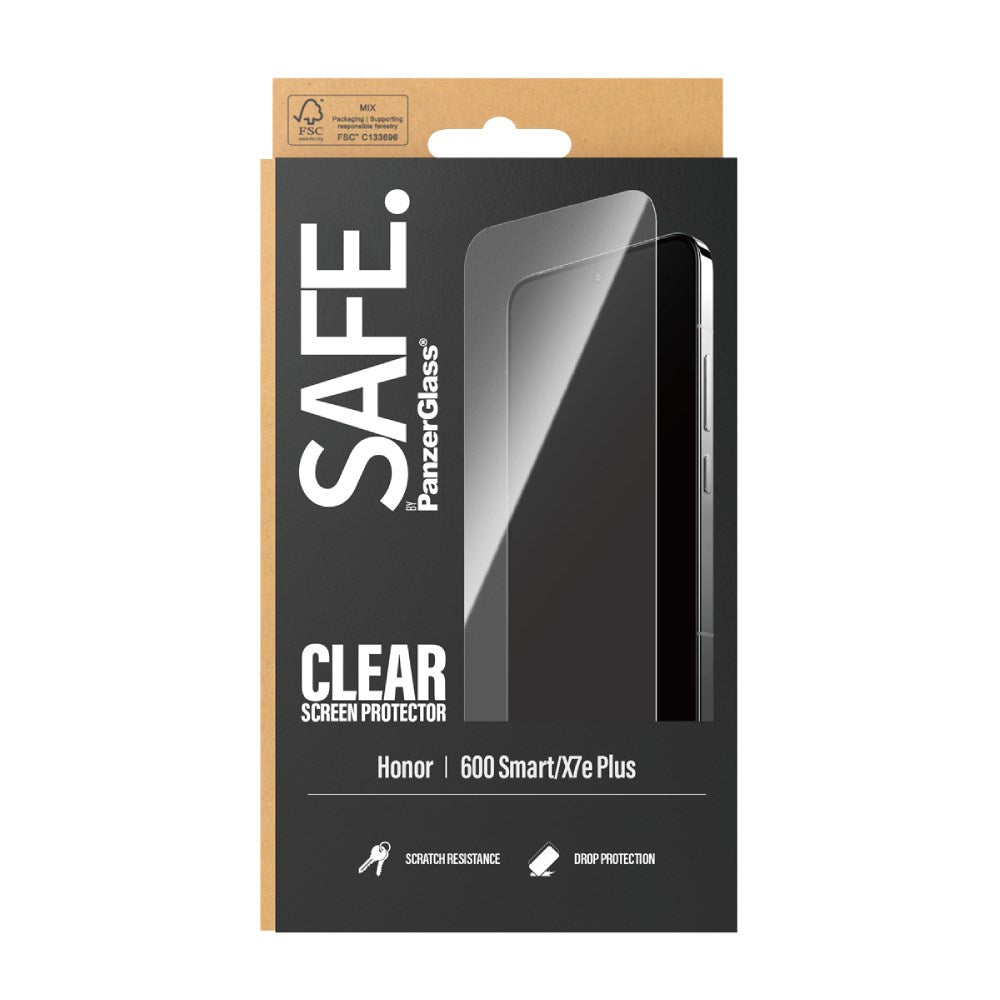 Honor 600 Smart SAFE. by PanzerGlass - Herdet Beskyttelsesglass - Gjennomsiktig