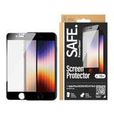 SAFE by PanzerGlass Edge-to-Edge Fit Skjermbeskyttelse - iPhone 8/7/6/6s/SE - Gjennomsiktig/Svart Kant