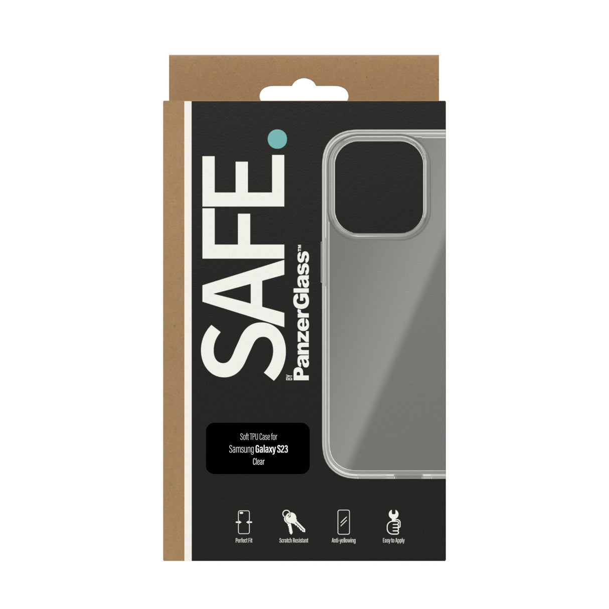 Samsung Galaxy S23 Safe By PanzerGlass® TPU Deksel - Gjennomsiktig