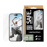 SAFE by PanzerGlass iPhone 15/16 Ultra-Wide Fit Skjermbeskyttelsesglass - Gjennomsiktig