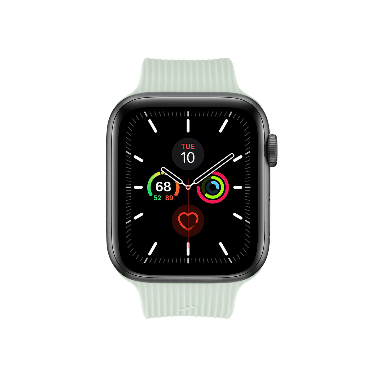 Apple Watch (42/44/SE/45/46/49mm) Native Union Curve Strap Silikonstropp - Grønn