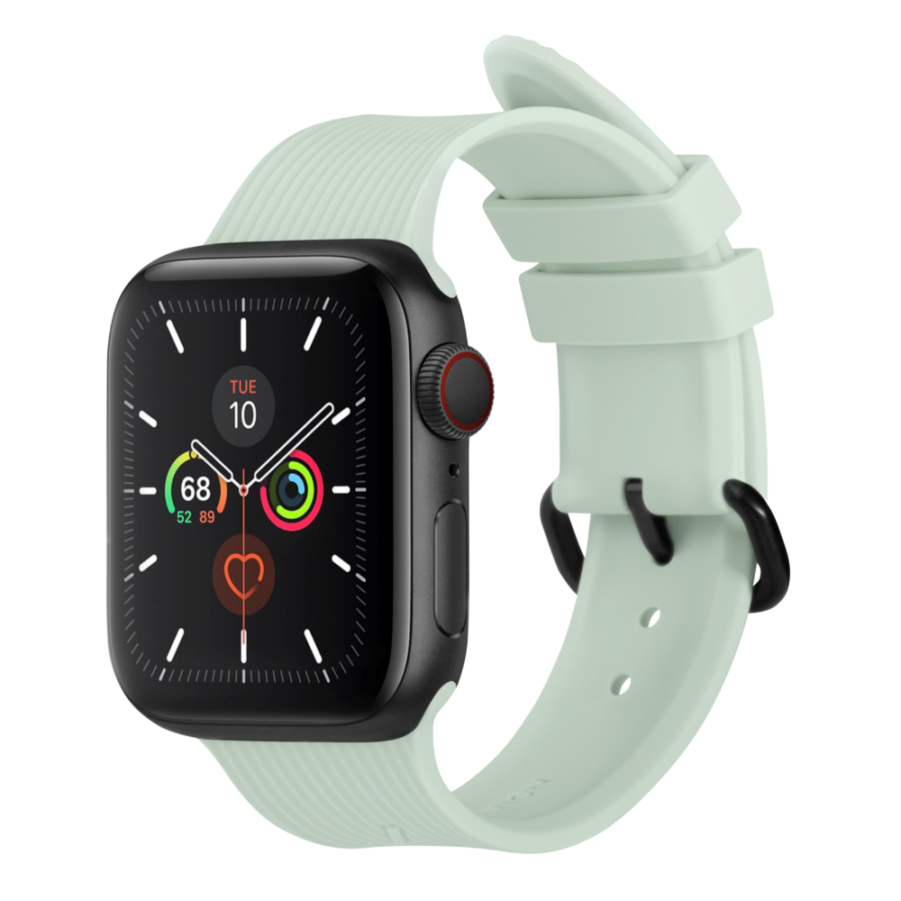 Apple Watch (38/40/SE/41/42mm) Native Union Curve Strap Silikonstropp - Grønn