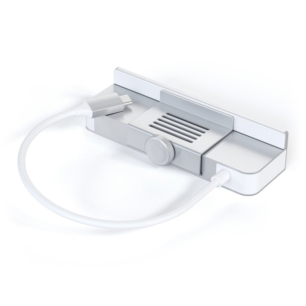 Satechi USB-C Clamp Hub 6-in-1 til iMac 2021 (24") - USB-hub og Kortleser - Sølv