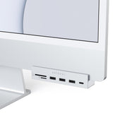 Satechi USB-C Clamp Hub 6-in-1 til iMac 2021 (24") - USB-hub og Kortleser - Sølv