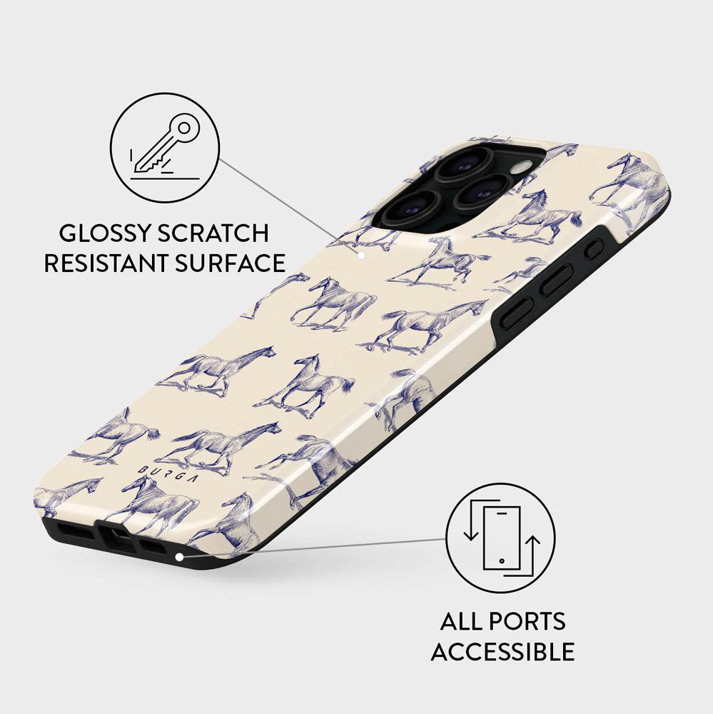 Burga iPhone 15 Pro Tough Fashion Deksel - Derby Race