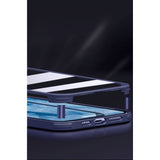 iPhone 12 / 12 Pro 360° Hybrid Deksel m. Glass Bakside og Forside - Sort