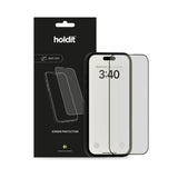 iPhone 17 / 17 Pro / 16 Pro Holdit Skjermbeskytter i Herdet Glass 9H med Privacy Funksjon - Gjennomsiktig