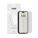 iPhone 14 / 13 / 13 Pro Holdit Skjermbeskytter Herdet Glass 9H - Case Friendly - Gjennomsiktig