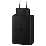 Samsung 65W Super Fast Charge Vegglader m. 2 x USB-C & 1 x USB-A - Svart