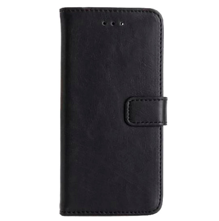 iPhone SE (2022/2020)/8/7 Wallet Skinn Deksel m. Lommebok Svart