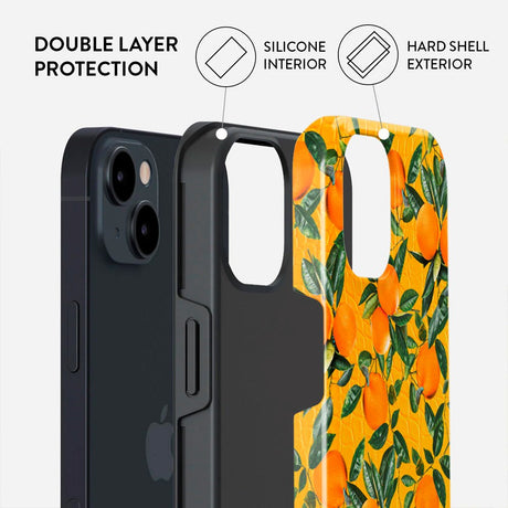 Burga iPhone 13 Tough Fashion Deksel - Orange Lemonade