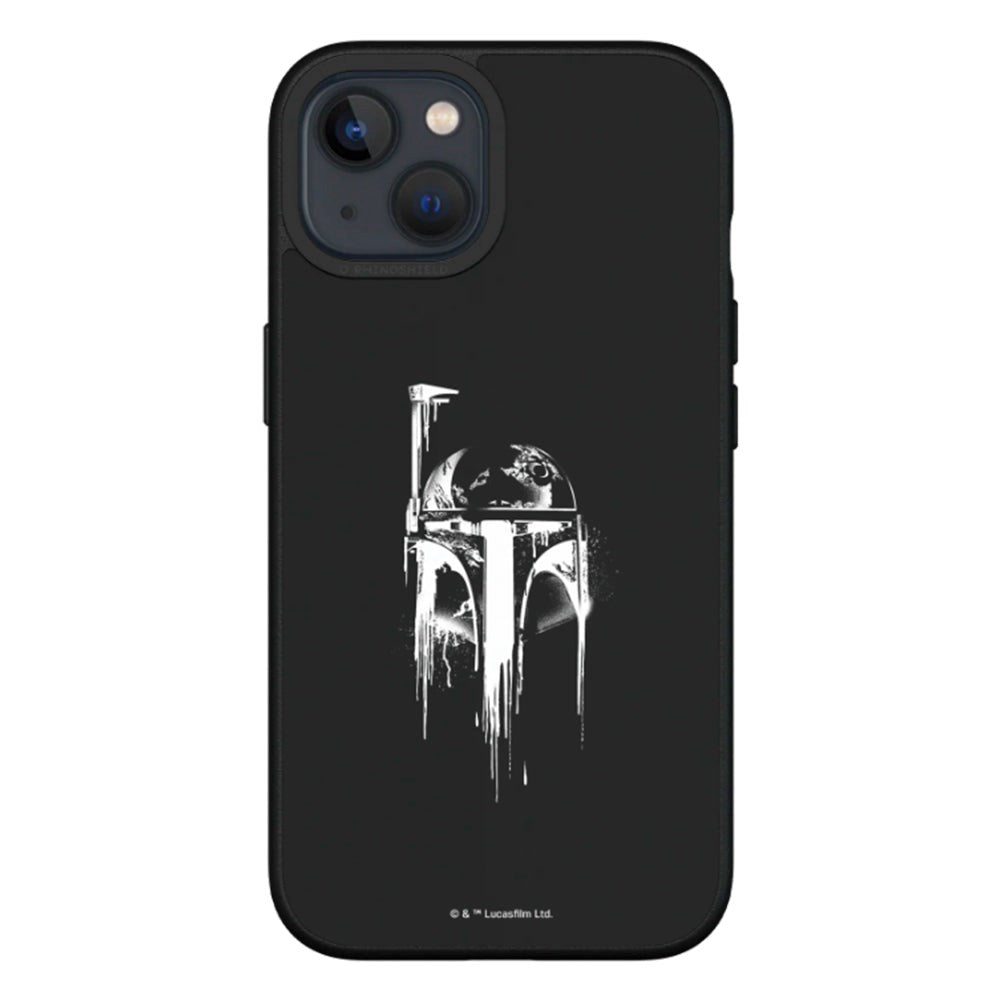 iPhone 13 RhinoShield SolidSuit Håndverker Deksel med Star Wars - Boba Fett - Spray Black