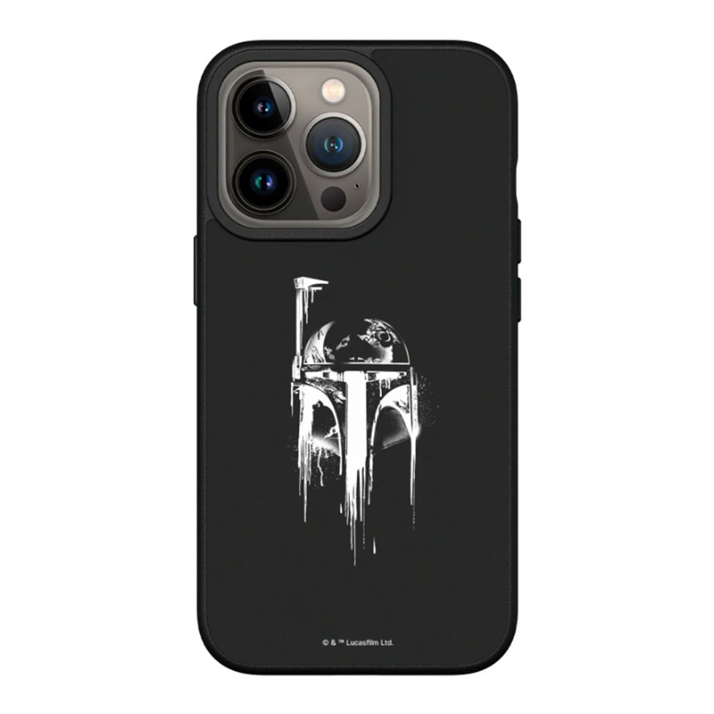 iPhone 13 Pro RhinoShield SolidSuit Håndverker Deksel med Star Wars - Boba Fett - Spray Black