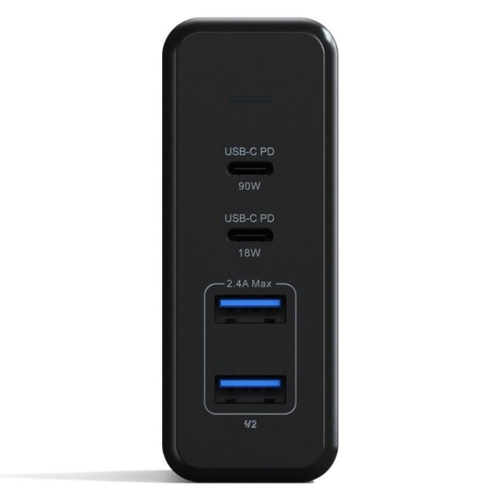 Satechi USB-C 108W Dual PD Reise Lader - Space Grey