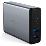 Satechi USB-C 108W Dual PD Reise Lader - Space Grey