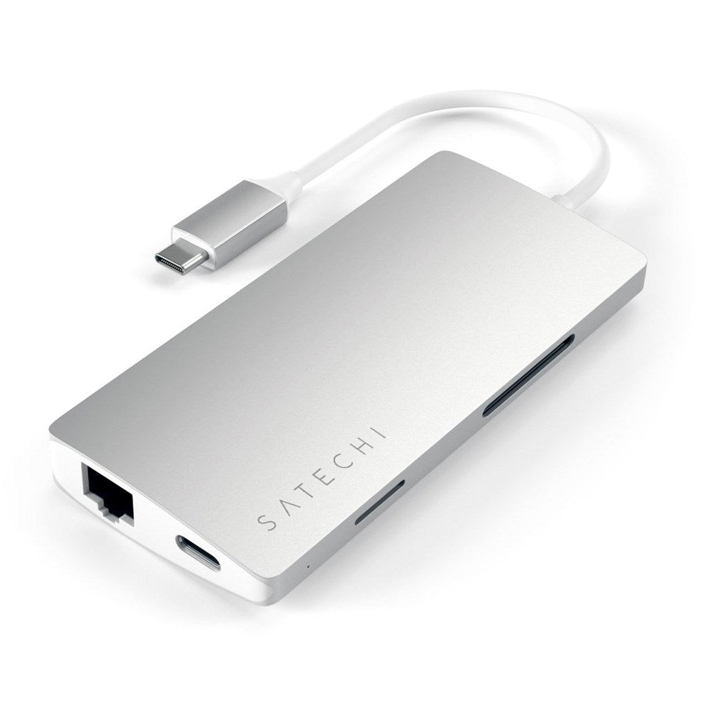 Satechi USB-C 4K HDMI Multiport Adapter Gigabit Ethernet V2 - Sølv