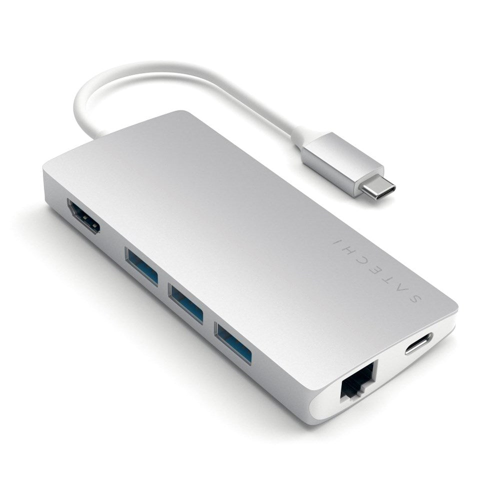 Satechi USB-C 4K HDMI Multiport Adapter Gigabit Ethernet V2 - Sølv