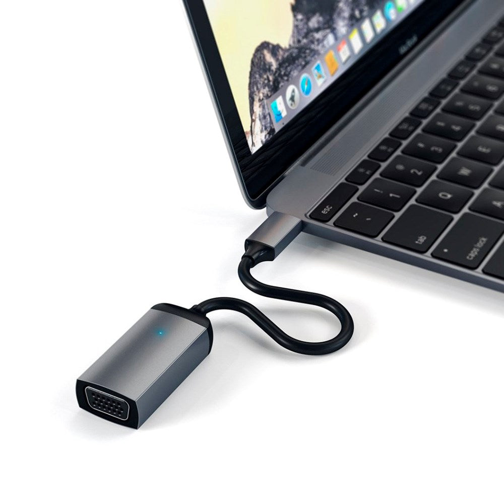 Satechi USB-C til VGA adapter - Space Grey