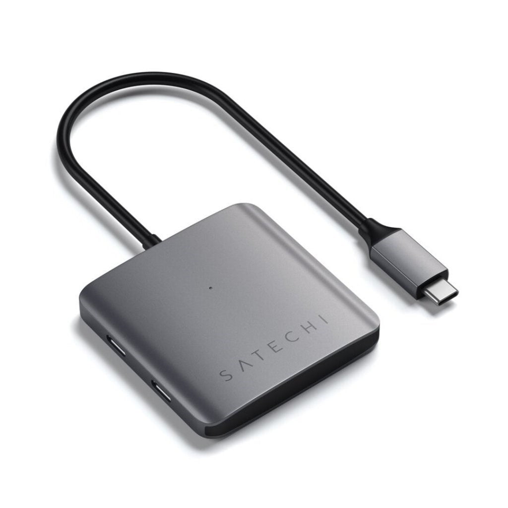 Satechi 4-i-1 USB-C Hub 4 x USB-C 3.0-porter - Space Grey