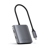 Satechi 4-i-1 USB-C Hub 4 x USB-C 3.0-porter - Space Grey