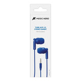 MUSIC HERO Tune Stereo In-Ear Hodetelefoner med 3,5 mm Jackstik og Mikrofon - Blå