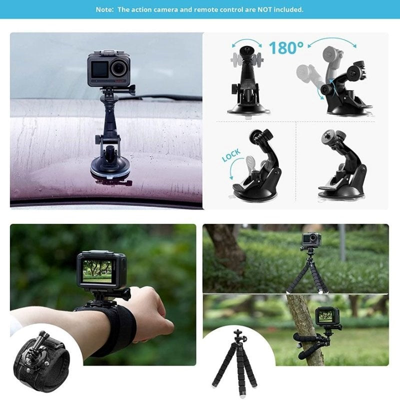 AKASO 14 Deler Actionkamera Tilbehør