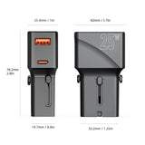 Mobile Origin Reise Adapter EU/US/UK/AU 25W - Svart