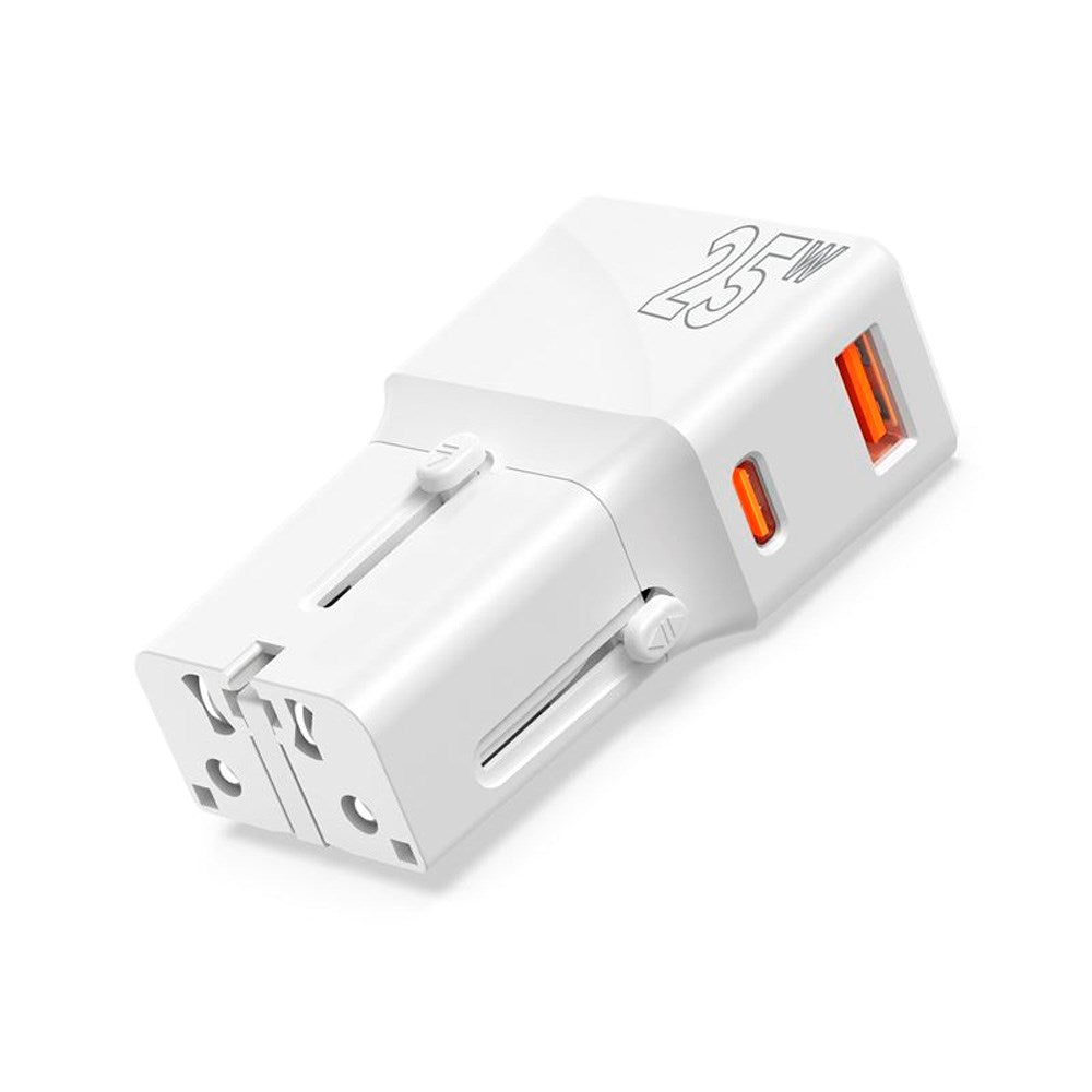 Mobile Origin Reise Adapter EU/US/UK/AU 25W - Hvit