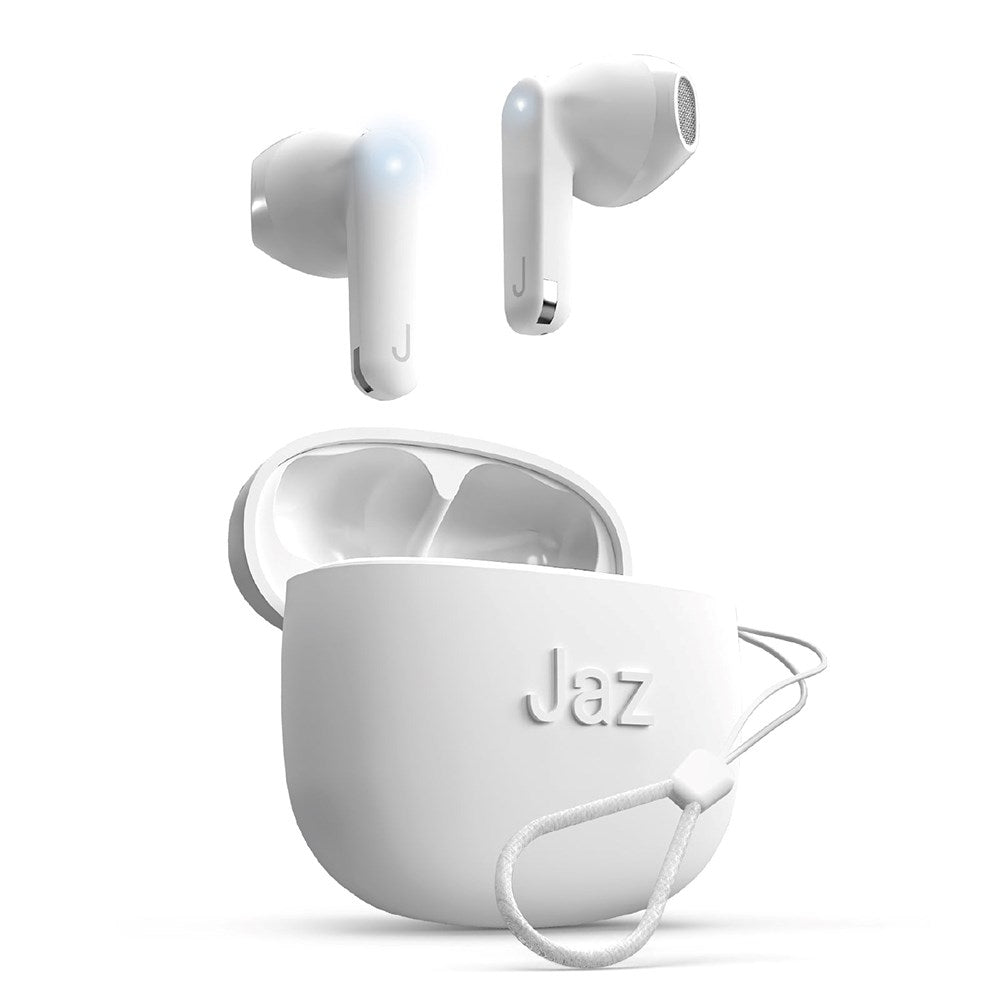 Jaz Amber True Wireless In-Ear Bluetooth Hodetelefoner med Stropp - Hvit