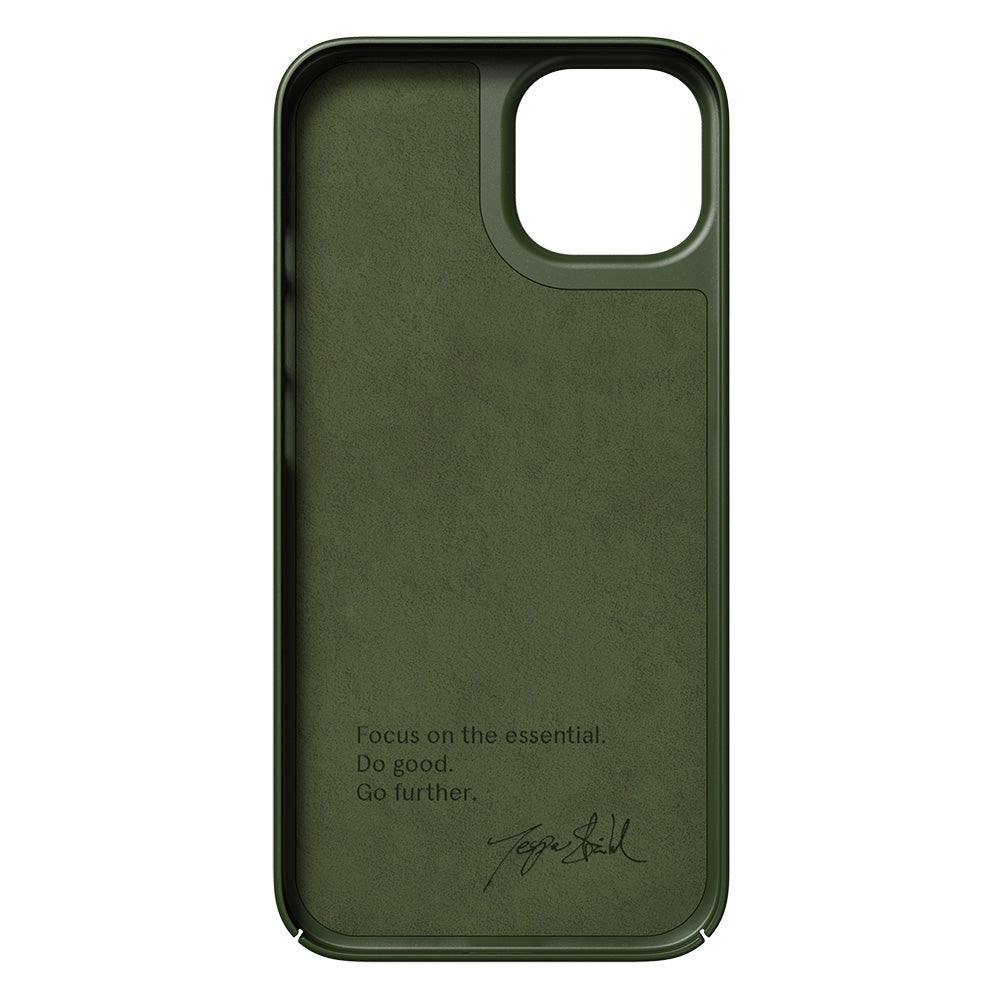 Nudient Thin Case iPhone 14 Deksel - Pine Green