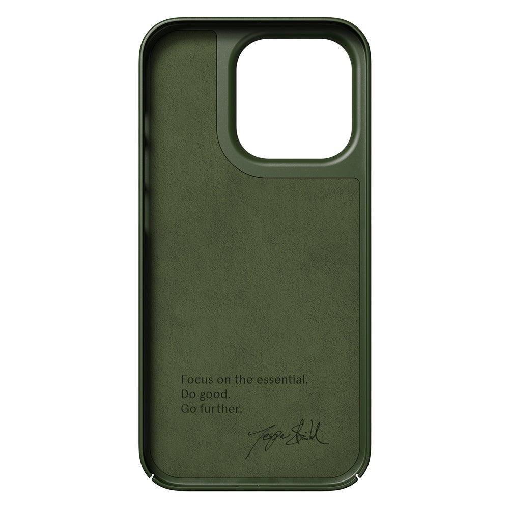 Nudient Thin Case iPhone 14 Pro Deksel - Pine Green