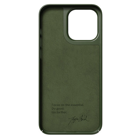 Nudient Thin Case iPhone 14 Pro Max Deksel - MagSafe Kompatibel - Pine Green