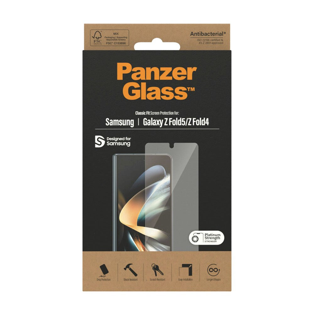 Samsung Galaxy Z Fold5 / Galaxy Z Fold4 PanzerGlass Classic Fit Skjermbeskyttelsesglass - Platinum Strength - Gjennomsiktig