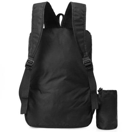 Vannavstøtende 20L Nylon Ryggsekk (42 x 28cm) - Svart