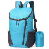 Vannavstøtende 20L Nylon Ryggsekk (42 x 28cm) - Lys Blå