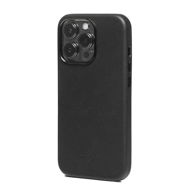 iPhone 13 Pro Trunk Ekte Skinn Deksel - Svart