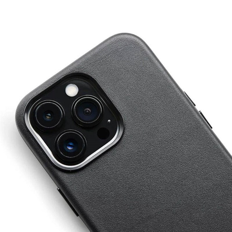 iPhone 13 Pro Trunk Ekte Skinn Deksel - Svart
