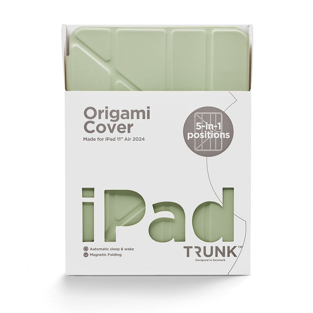 Trunk iPad Air 11" (2025 / 2024) Origami Flip Deksel - Lime Swirl