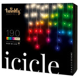 Twinkly 190L RGB og Varmt Hvit Icicle 5m Lyslenke - Transparent Ledning