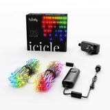 Twinkly 190L RGB Icicle Light String 5m - Gjennomsiktig ledning