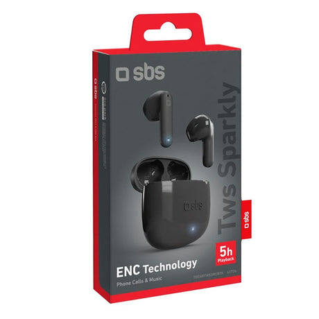 SBS Sparkly True Wireless In-Ear Bluetooth Hodetelefoner - Svart