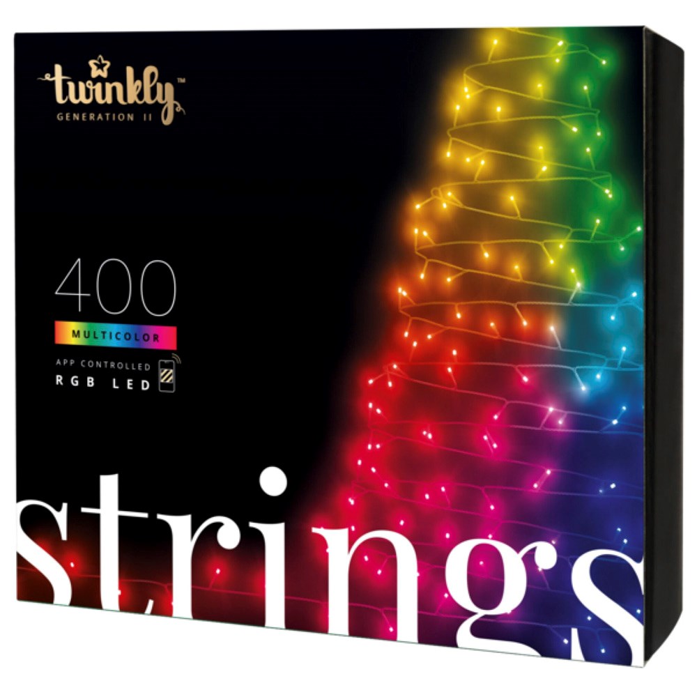 Twinkly 400-Led RGB 32m Lyskjede - Svart ledning