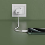 Upström ËESSENTIALS PD 25W Resirkulert Plast Vegglader med USB-C - Hvit