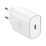 Upström ËESSENTIALS PD 25W Resirkulert Plast Vegglader med USB-C - Hvit